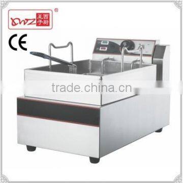 Hot sale commercial stainless steel 11L Tabletop One Tank One Sieve Electric Deep Fryer/Chip fryer/Chicken fryer