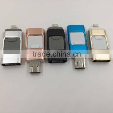 Slide otg usb pendrive 64gb for iphone and androil phone