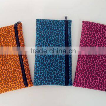 Promotional Neoprene pencil case bag holder pouch, custom zip neoprene pen pencil case bag