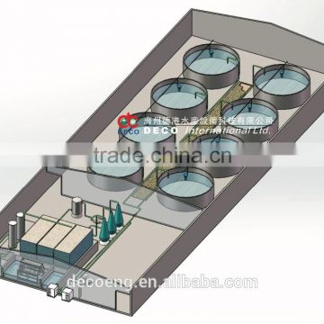 DECO Recirculating aquaculture system for 100m3