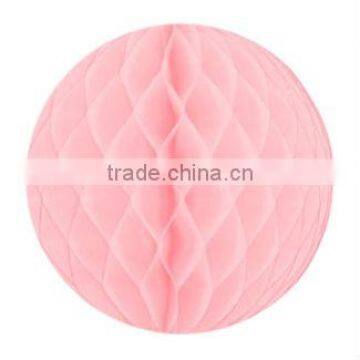 Pink Tissue Paper Hanging Honeycomb Ball and Diamond for decorations