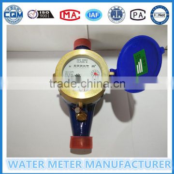 Multi Jet Dry Dial Brass Body Class B DN15mm Copper-Can Register Water Meter LXSC-15K