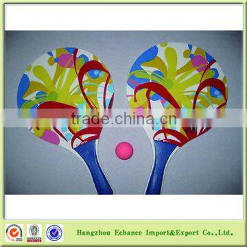 Printing beach tennis racket set with ball-CP1008
