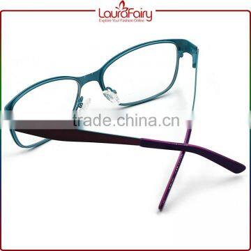 Laura Fairy Quality Stylish Mutil Color Metal Eyeglasses Optical Frames With Spring Temple photo-4