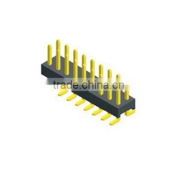 2.54mm pitch 4 pin male connector SMT with post