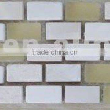 stone and glass and mother of pearl mosaic mix