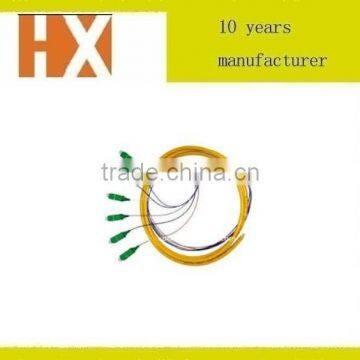 SC Fan-out fibre optic pigtails with 6 core for CCTV Networks, telecommunication networks and FTTX connectivity