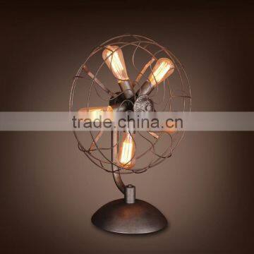 Vintage Light Fan Shape Industrial Loft table Lamp