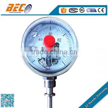 (WSSX-411) 100mm bottom standard thread connection normal temperature oil filled liquid thermometer