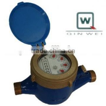 Water meter, multi jet, wet dial, lightest weight