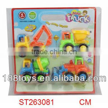 hot!!plastic mini friction construction toy truck