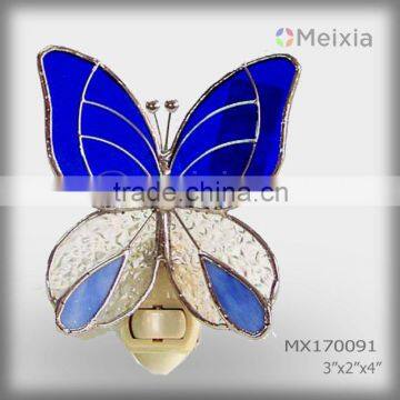 MX170091 china fatory stained glass butterfly night light