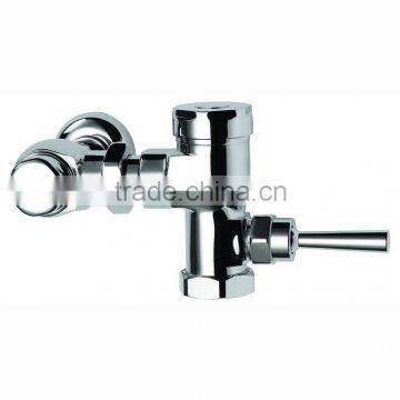 High Quality Brass Self Closing Flush Valve, Self Closing Valve, Chrome Finish and Wall Mounted