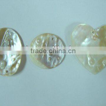 Hot seller semi preious stone white MOP shell pendant