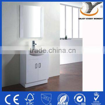 Simple Europe High Gloss White Standing Bathroom Cabinet