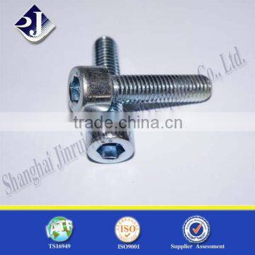 Made In China DIN912 Full Thread Hex Socket Screw Zinc Coated