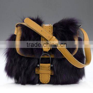 Luxury Brand Handbag, Fashion Lady Fur Handbag