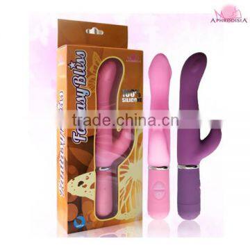 10 function silicone purple g spot rabbit vibrator for women