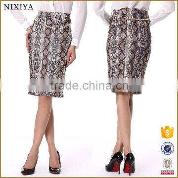 Latest Design Skirts print Ladies Fashion Short Skirt