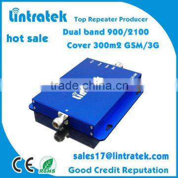 mobile signal booster /gsm repeater for 900 +2100mhz dual band 2g 3g cell phone signal amplifier
