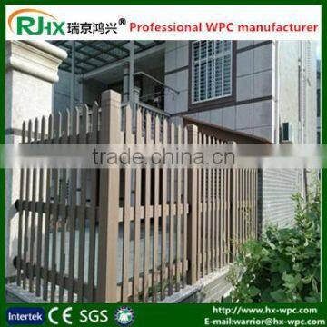 WPC garden fence with low price temporary fence made of wood plastic factory directly