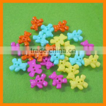 Bear Shape Various Colors Plastic Button