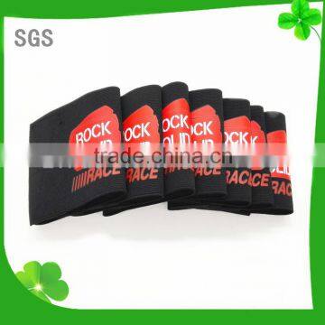 Customized soft hook and loop elastic armband