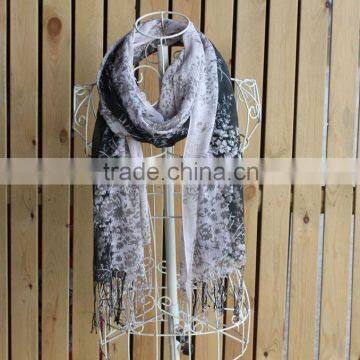 newest design printed chiffon scarf