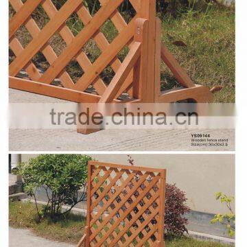 wooden fence stand