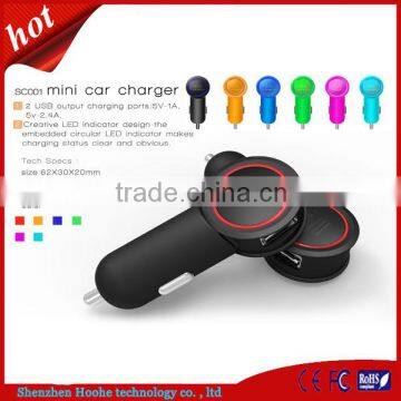 Car dual usb Charger power bank
