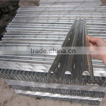 103mm Building U channel Hot dipped Galvanized reinforced concrete brick used Perforated steel lintel for Steel Roofing