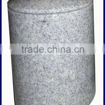 Rose granite memorial vase