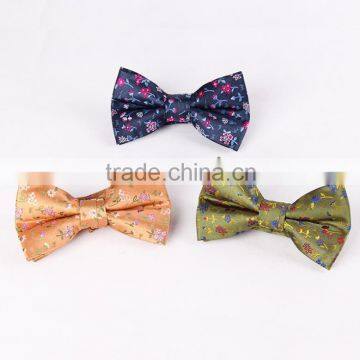 Newest Printed Floral Polyester Bowtie,Wholesale Handmade Bow Tie For Men