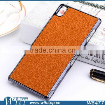 Express Hot Sale PC Back Cover for Sony Z3 Case, Chrome Leather Case for Xperia Z3 photo-3