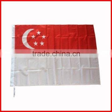 90*132cm red white Singapore celebrate flag