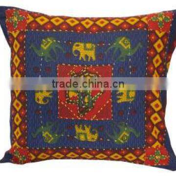 Indian Elephant Embroidered Cover