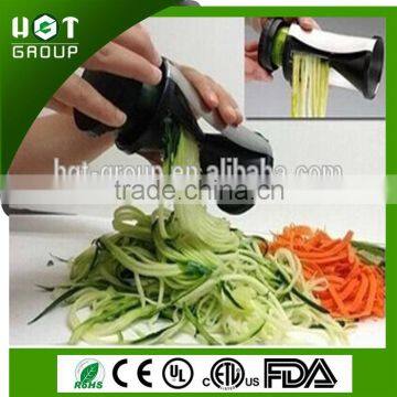 Offer ODM and OEM home use hand Green Black Stainless Steel Spirelli Spiral Slicer Spiral Vegetable Slicer