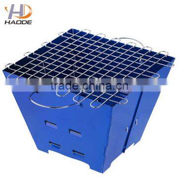 China BBQ Supplier Colorful Portable Barbecue Charcoal with BBQ wire mesh