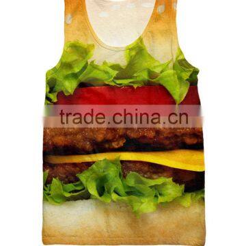 Fshion mens stringer workout tank top women gym 3d man vest