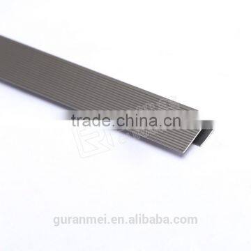 Manufacturer Champaign C Shape Buckle Flooring Edge Trim Anti-slip Aluminium Stair Nosing photo-3