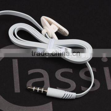 Mobile Phones Used Flat Wire Shenzhen Earphone With Mic photo-6