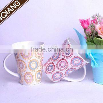 White 12oz Stoneware promotion mug wholesale mugs and enamel mug