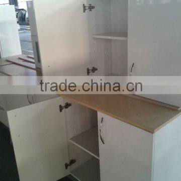 China Cheap White Gloss Pvc Mdf Kitchen Cabinet Doors photo-6
