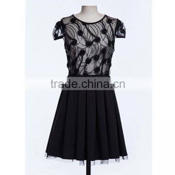 Free Sample New Fashion OEM Customized Sizes Latest Dress Patterns Party Wear Western Chiffon Dress for Lady photo-2