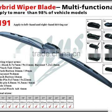 Car Accessories J-HOOK Arm wycieraczka Patent Windshield Wiper Blades