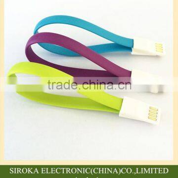 Factory wholesale Flat micro 2.0 magnetic micro USB Data Charger Cable with customized length for mobile phones