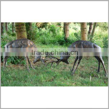 Home Decor Modern Bronze Running Deer Sculpture Statue for Sale photo-3