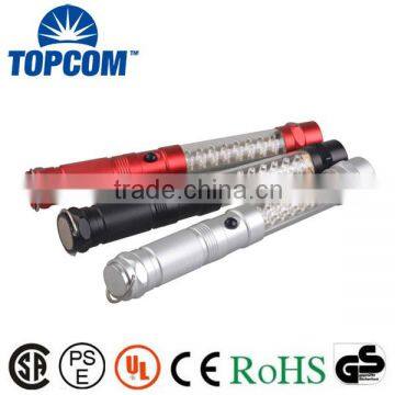 Magnetic weather and shock resistant magnetic base emergency magnetic flashlight