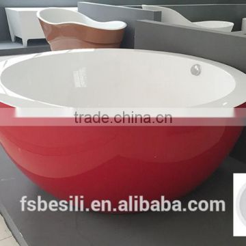 Red small round acrylic bathtubs for kids 121AR-2C