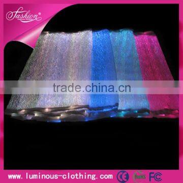 LED lighting fiber optical luminous fabric cloth wholesale fabric for hat/ fleece fabric/ egyptian fabric